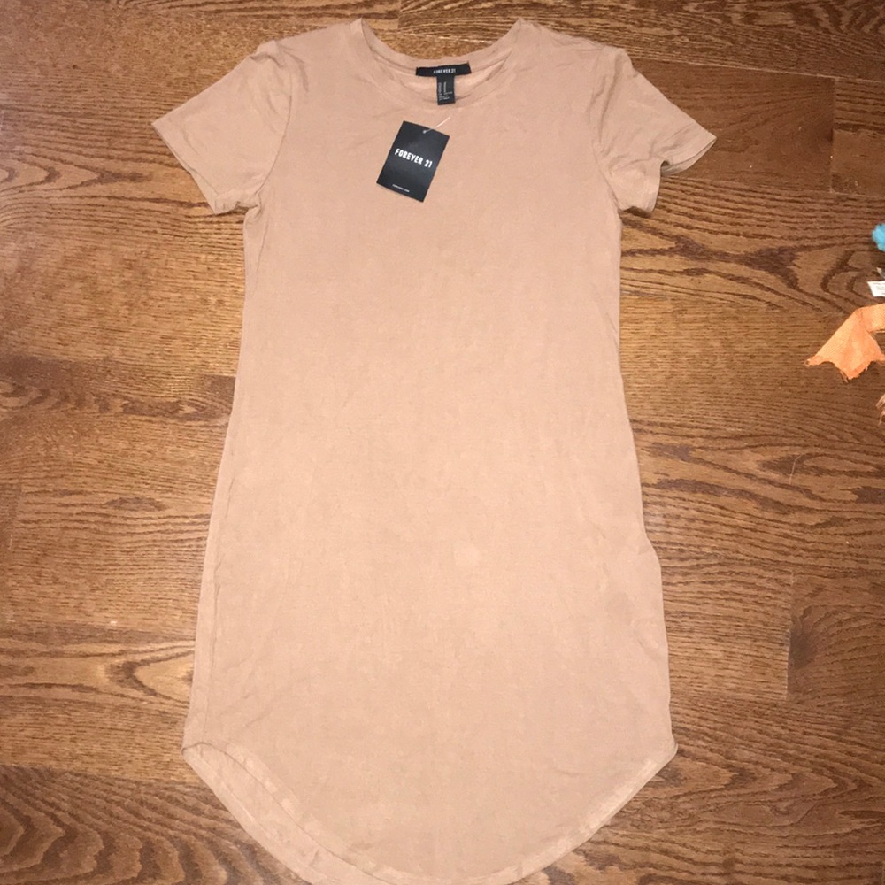 Skin tight mocha colored dress